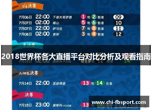 2018世界杯各大直播平台对比分析及观看指南 2018世界杯各大直播平台对比分析及观看指南